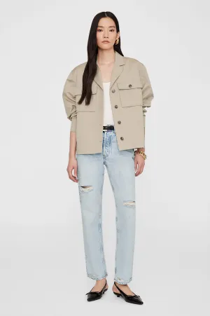 Sawyer Shirt Jacket - Oatmeal -ANINE BING