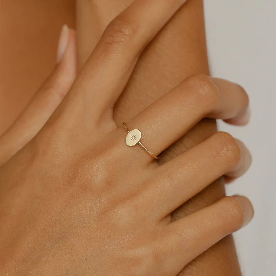 SHINE YOUR LIGHT RING - 14K SOLID GOLD - BY CHARLOTTE