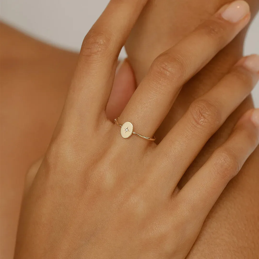 SHINE YOUR LIGHT RING - 14K SOLID GOLD - BY CHARLOTTE
