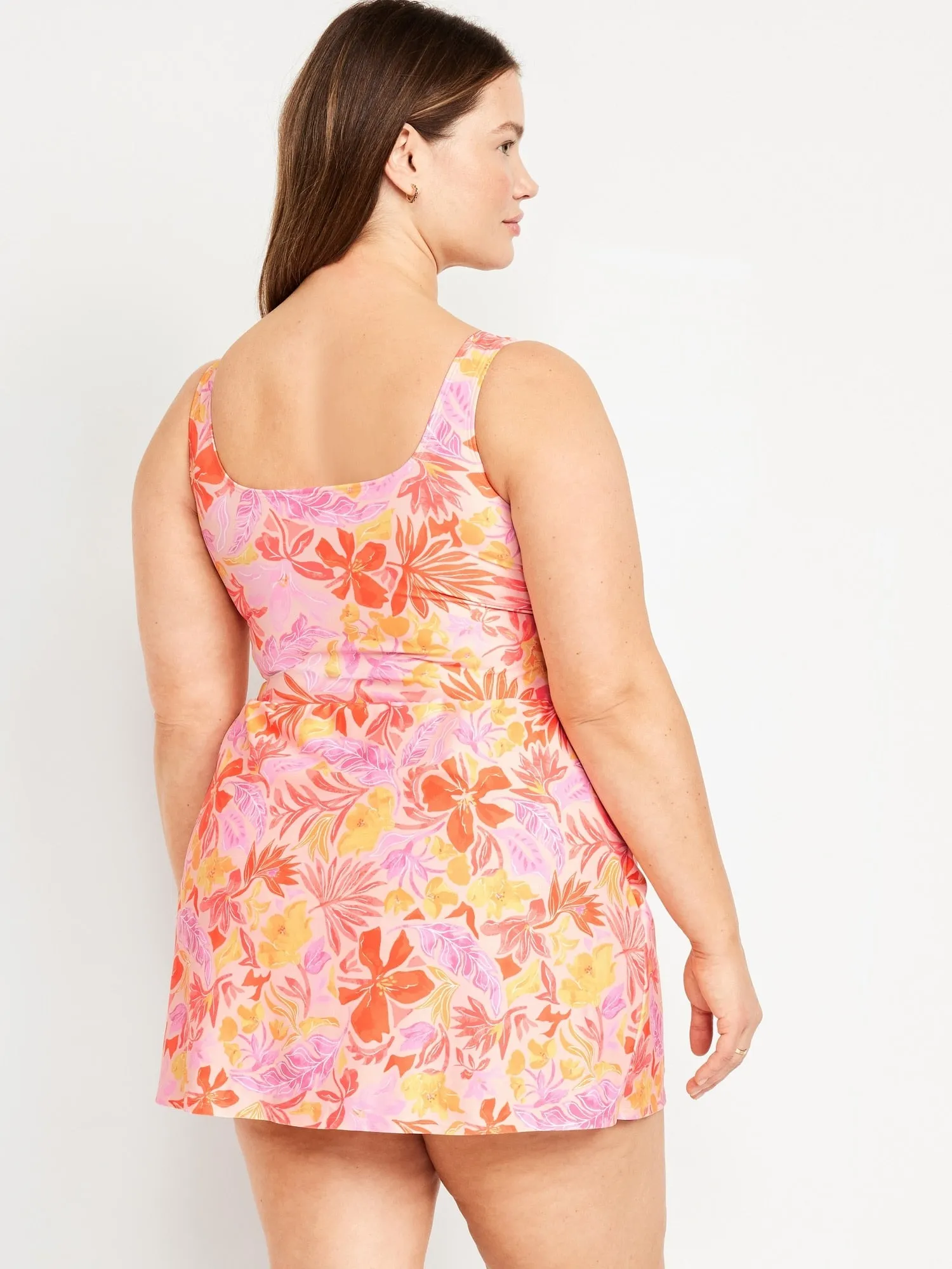 Side-Tie Swim Dress