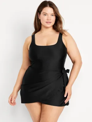 Side-Tie Swim Dress