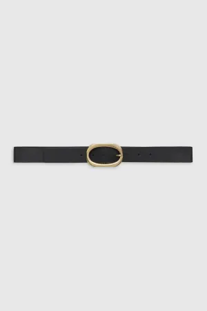 Signature Link Belt - Black With Gold -ANINE BING