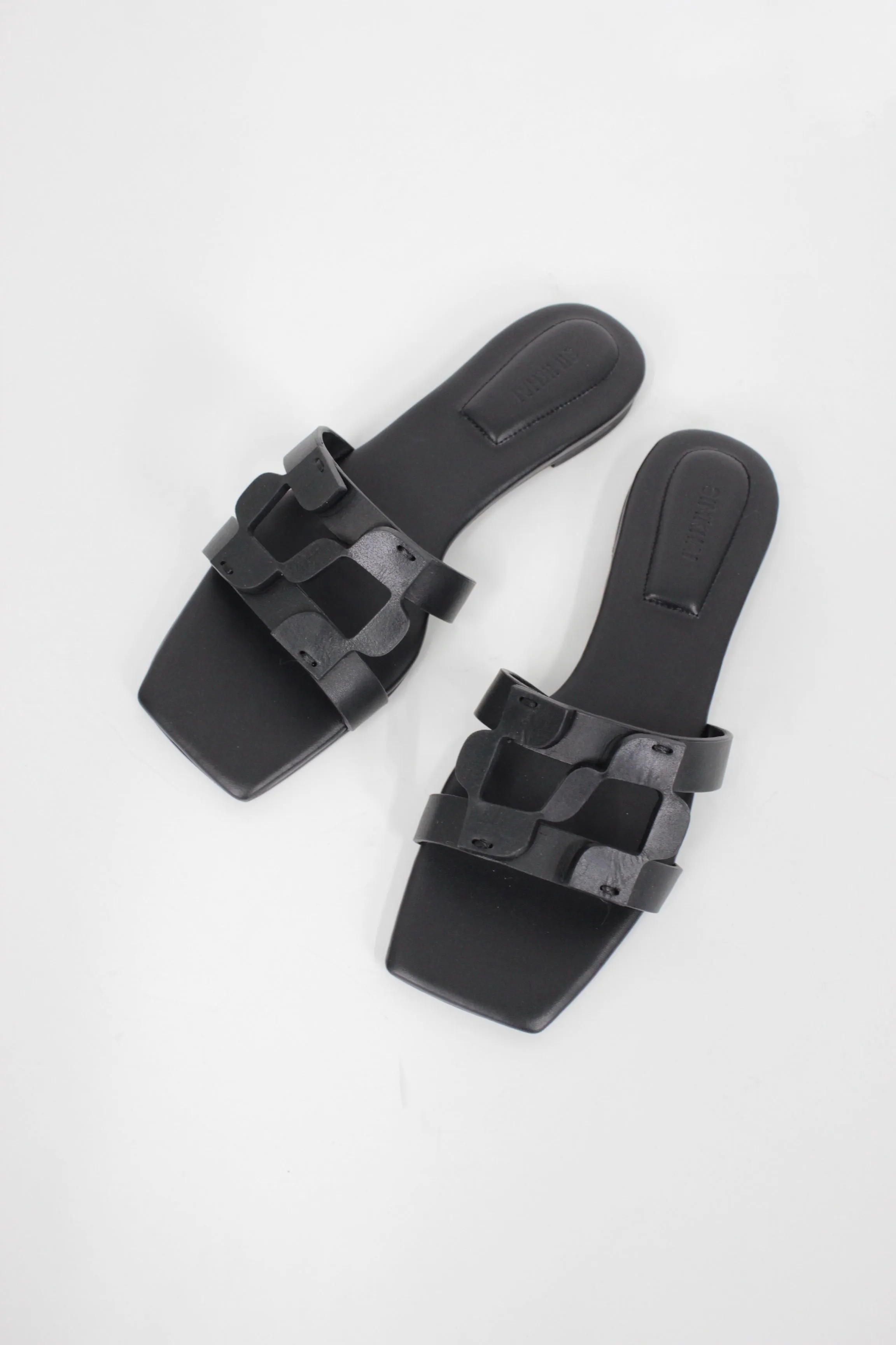 SIMKHAI MONOGRAM FLAT SLIDE