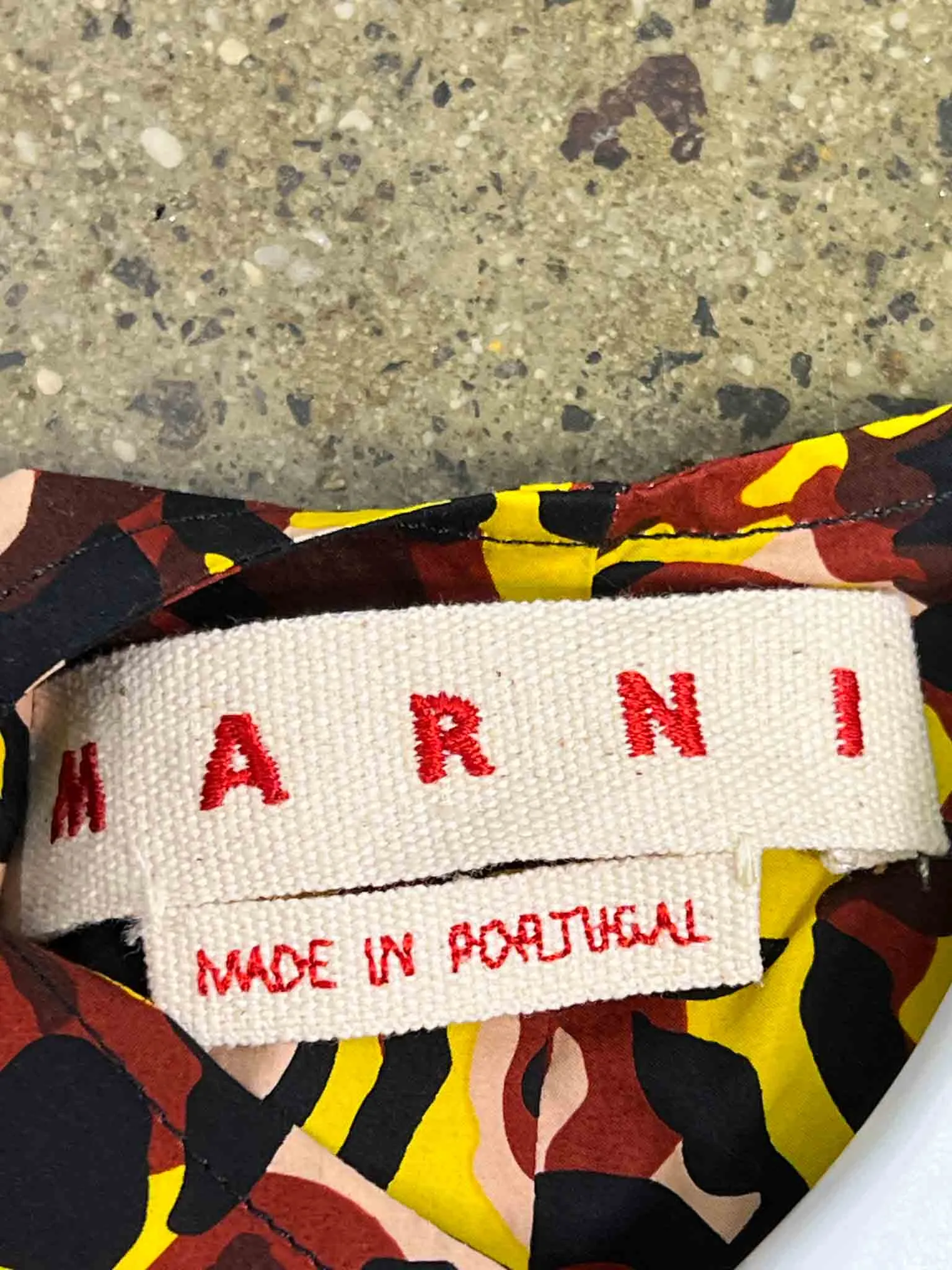 Size 42 (10) | Marni Multicoloured Floral Cotton Poplin Midi Dress