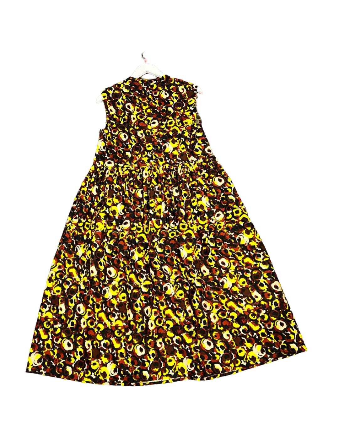 Size 42 (10) | Marni Multicoloured Floral Cotton Poplin Midi Dress