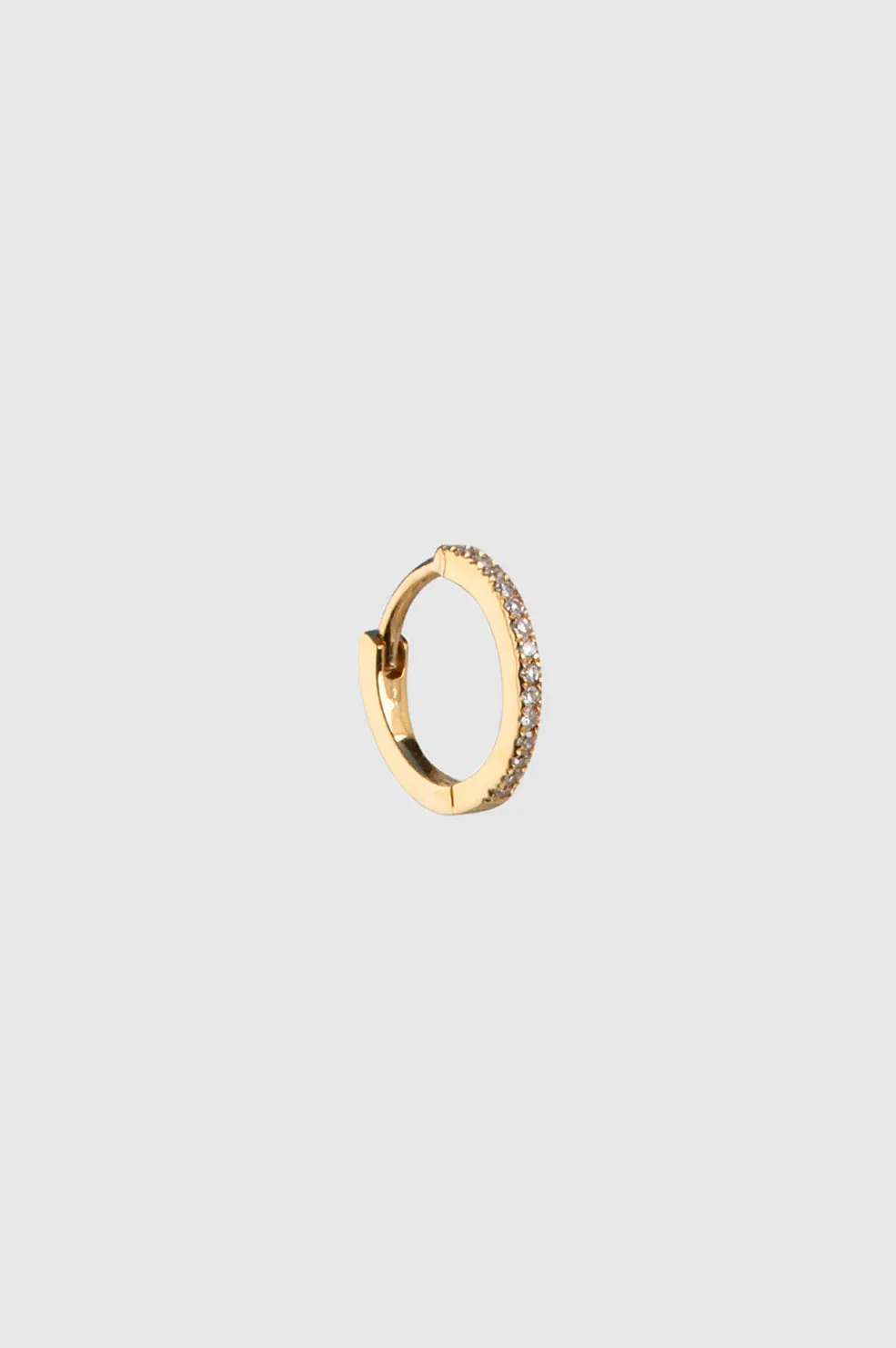 Small Diamond Hoop - 14k Gold -ANINE BING