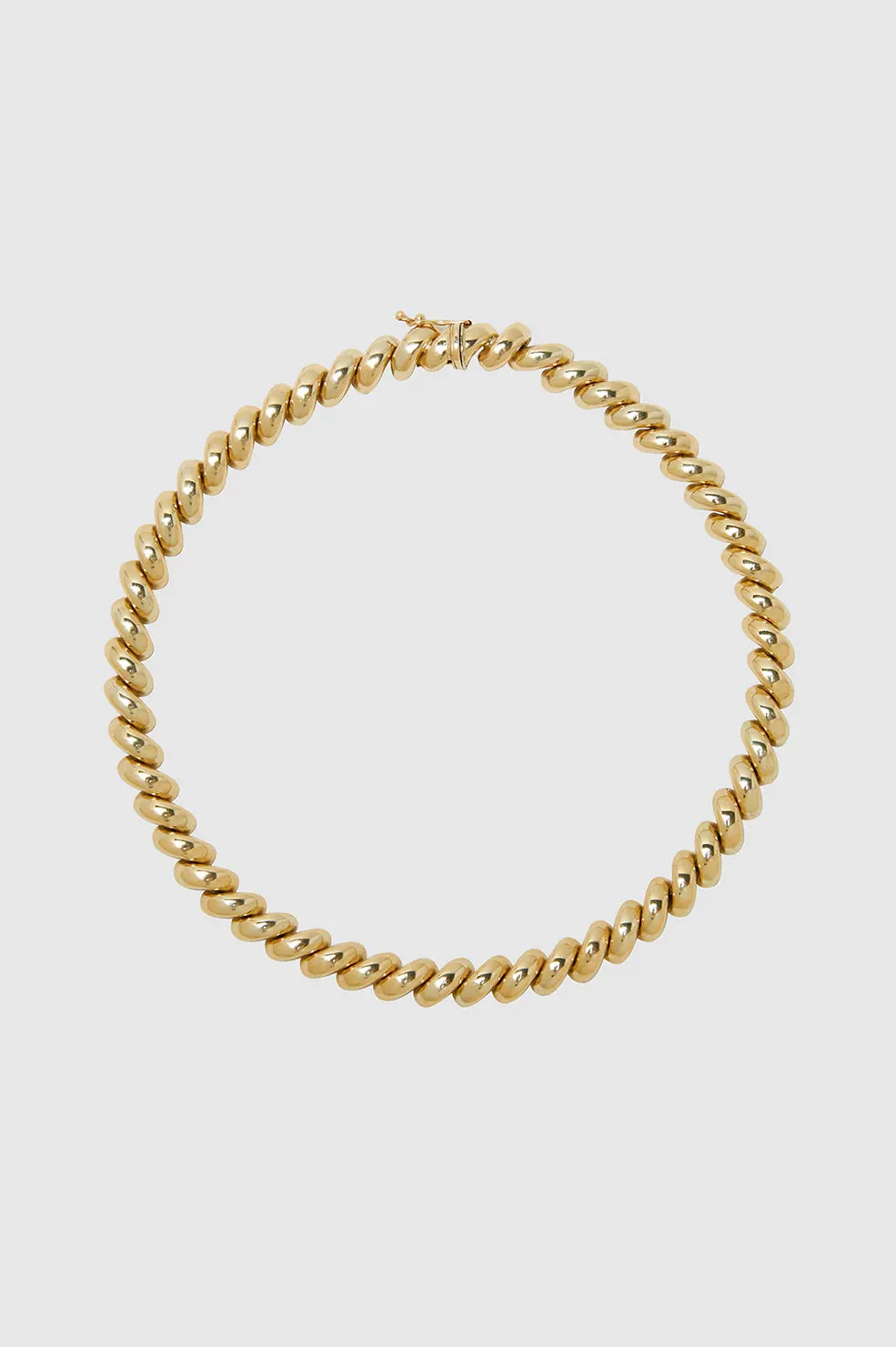 Spiral Necklace - 14k Gold -ANINE BING