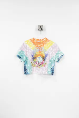 SURF TRIP PRINTED EMBELLISHMENT TIE DYE T-SHIRT