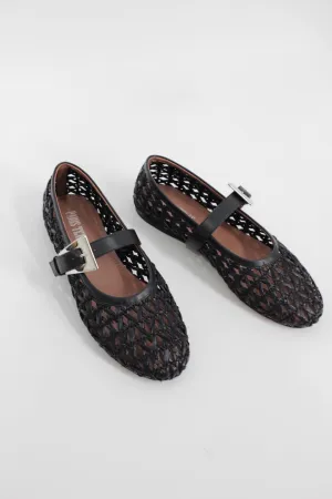 SVEVA BUCKLE BALLET FLAT