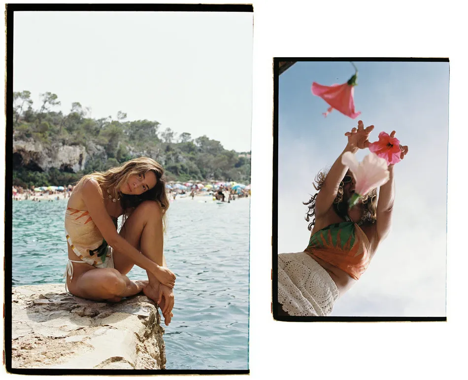 THE CALIFORNIA SUN - SILK TRAVEL SCARF - ATLAS
