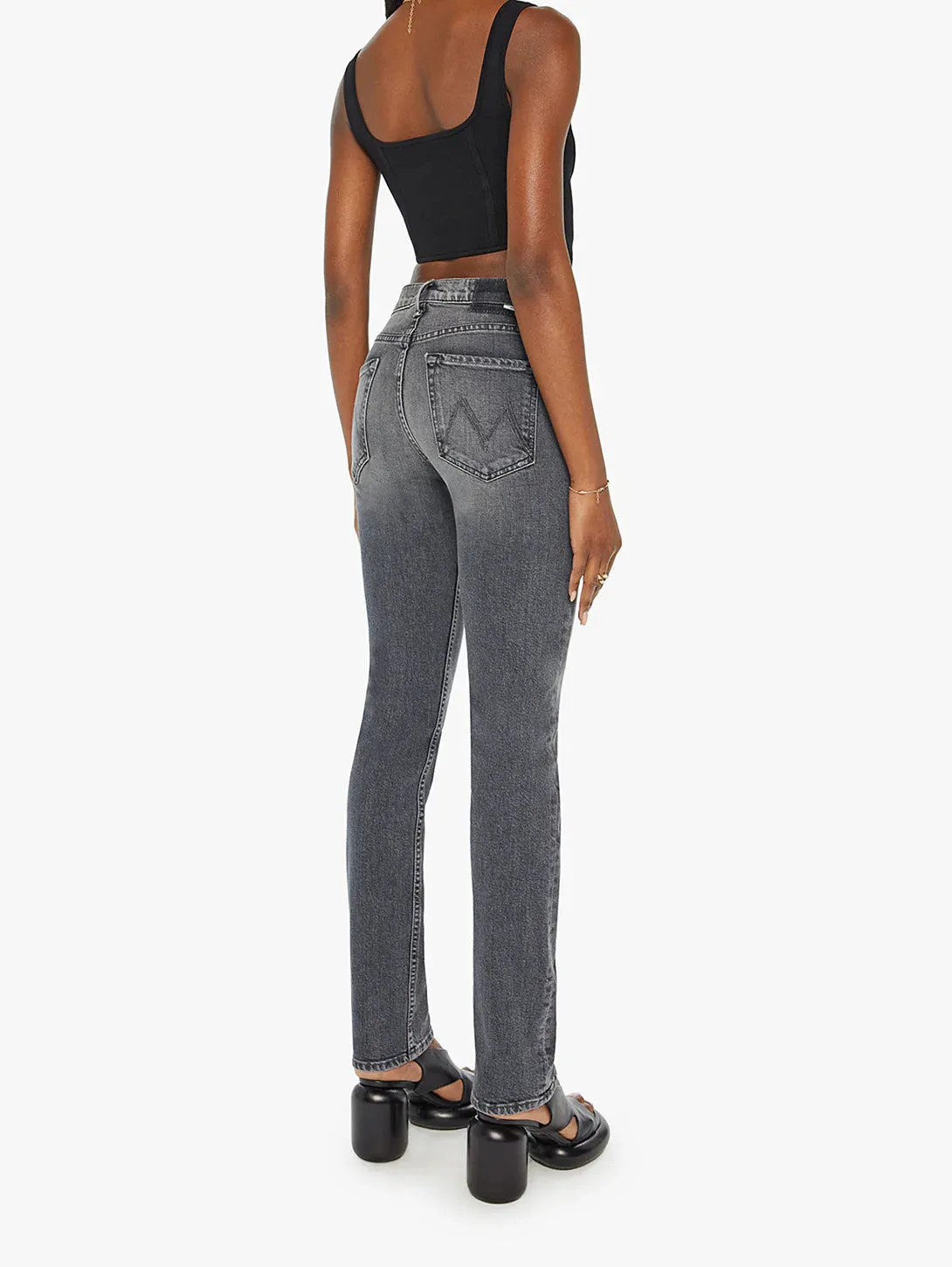 2025 FASHION TRENDS FOR WOMEN THE MID RISE RIDER SKIMP - OUTTA SIGHT - MOTHER DENIM