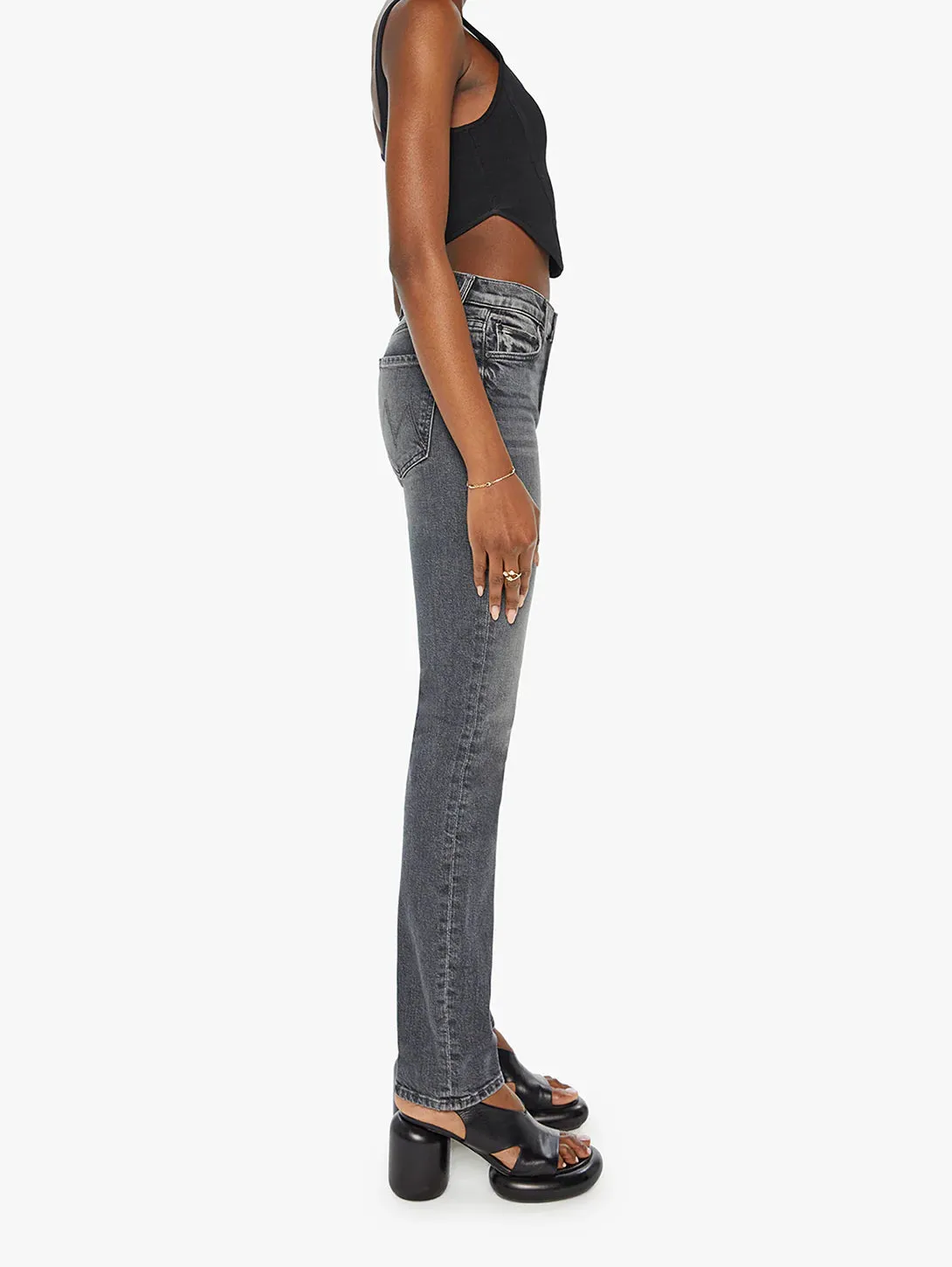 2025 FASHION TRENDS FOR WOMEN THE MID RISE RIDER SKIMP - OUTTA SIGHT - MOTHER DENIM