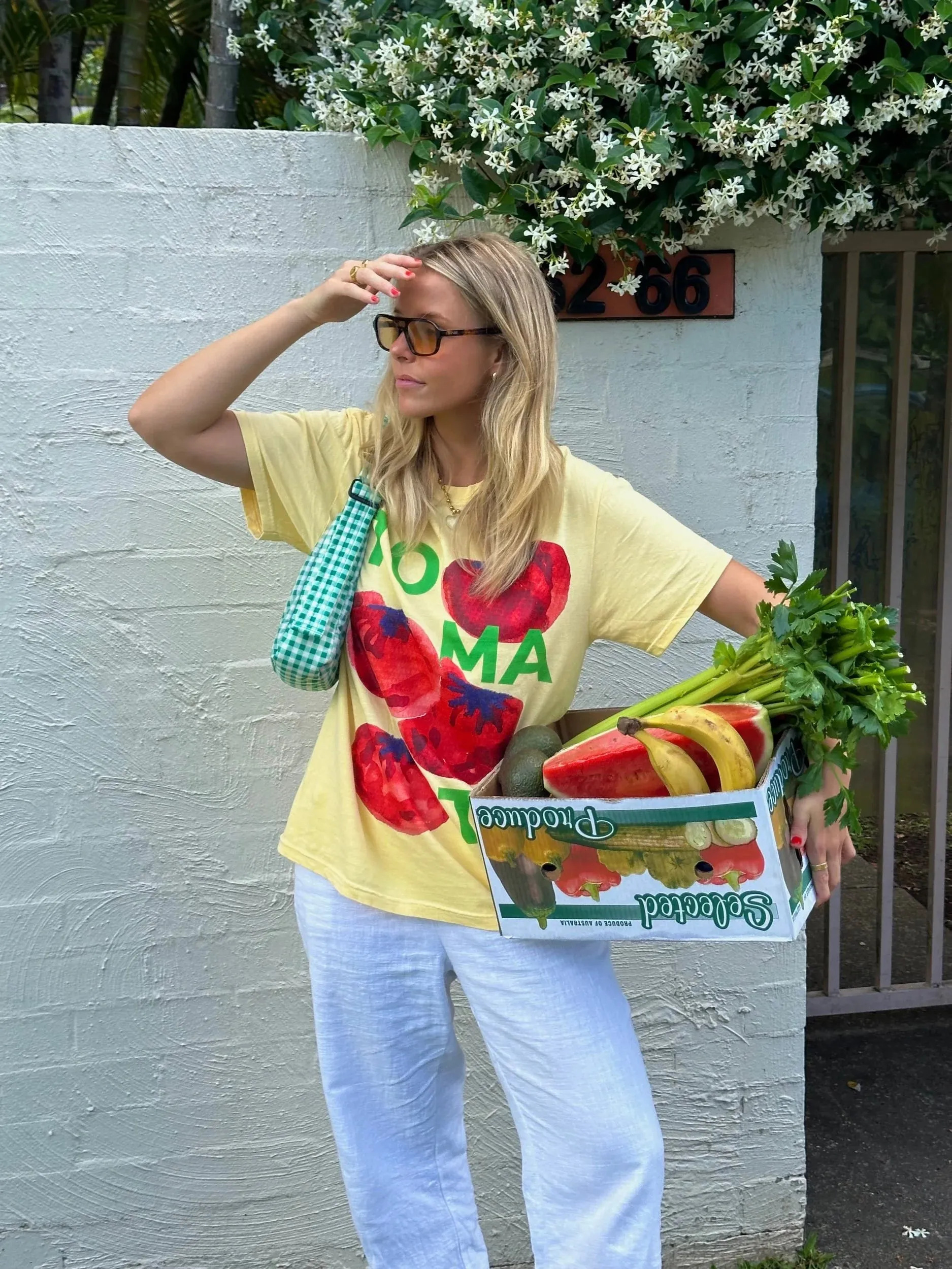 TOMATO REGULAR T-SHIRT - BUTTER - MAKU