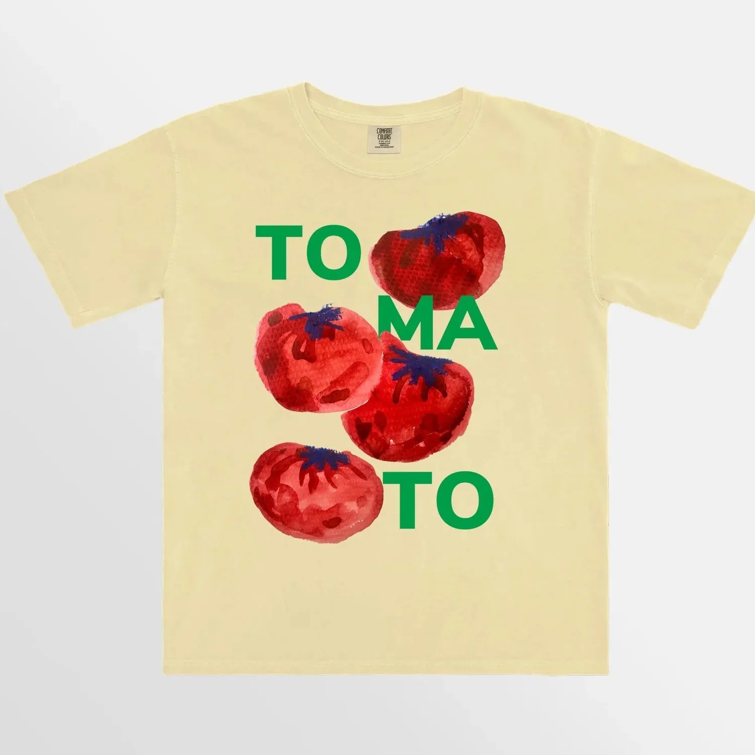 TOMATO REGULAR T-SHIRT - BUTTER - MAKU