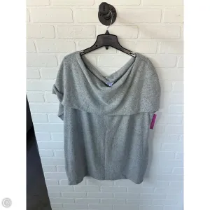 Top 3/4 Sleeve Basic By Boutique   In Grey, Size: 3x