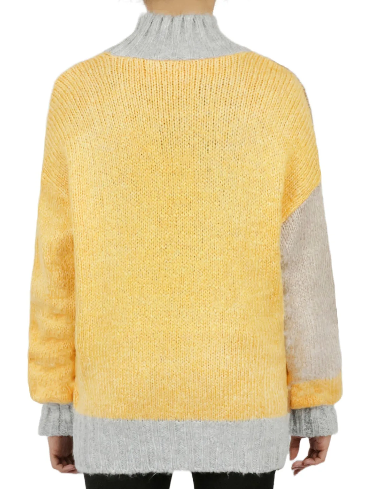 Top Rated Color Block Tunic Sweater  Limited Stock!