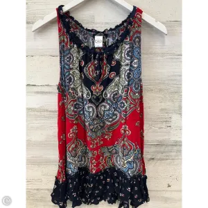 Top Sleeveless By Bila In Red, Size: L