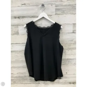 Top Sleeveless By Clothes Mentor In Black, Size: Xl