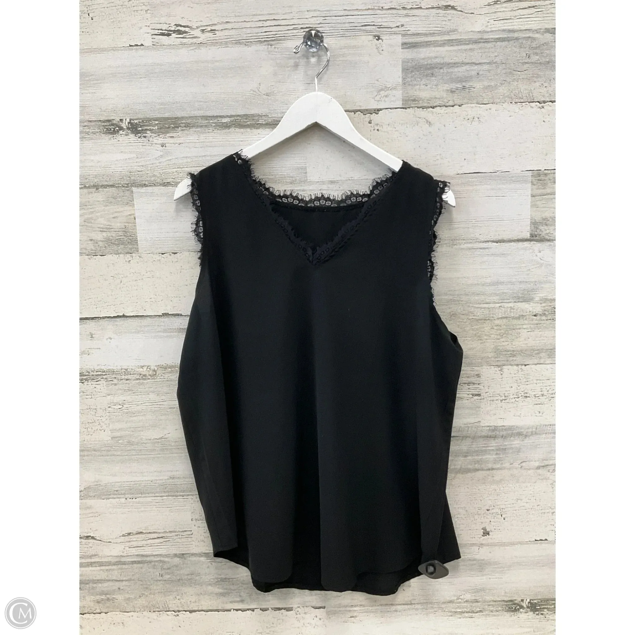 Top Sleeveless By Clothes Mentor In Black, Size: Xl