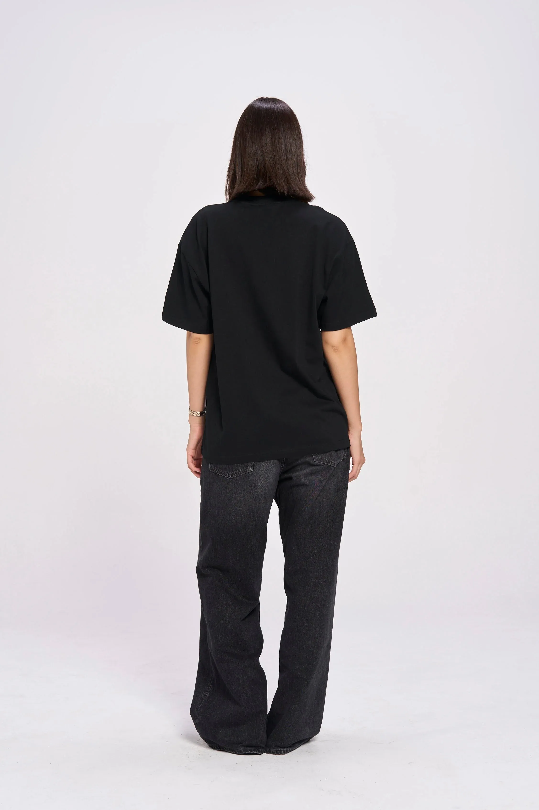 TREASURES OVERSIZE TEE - BLACK - MAKU