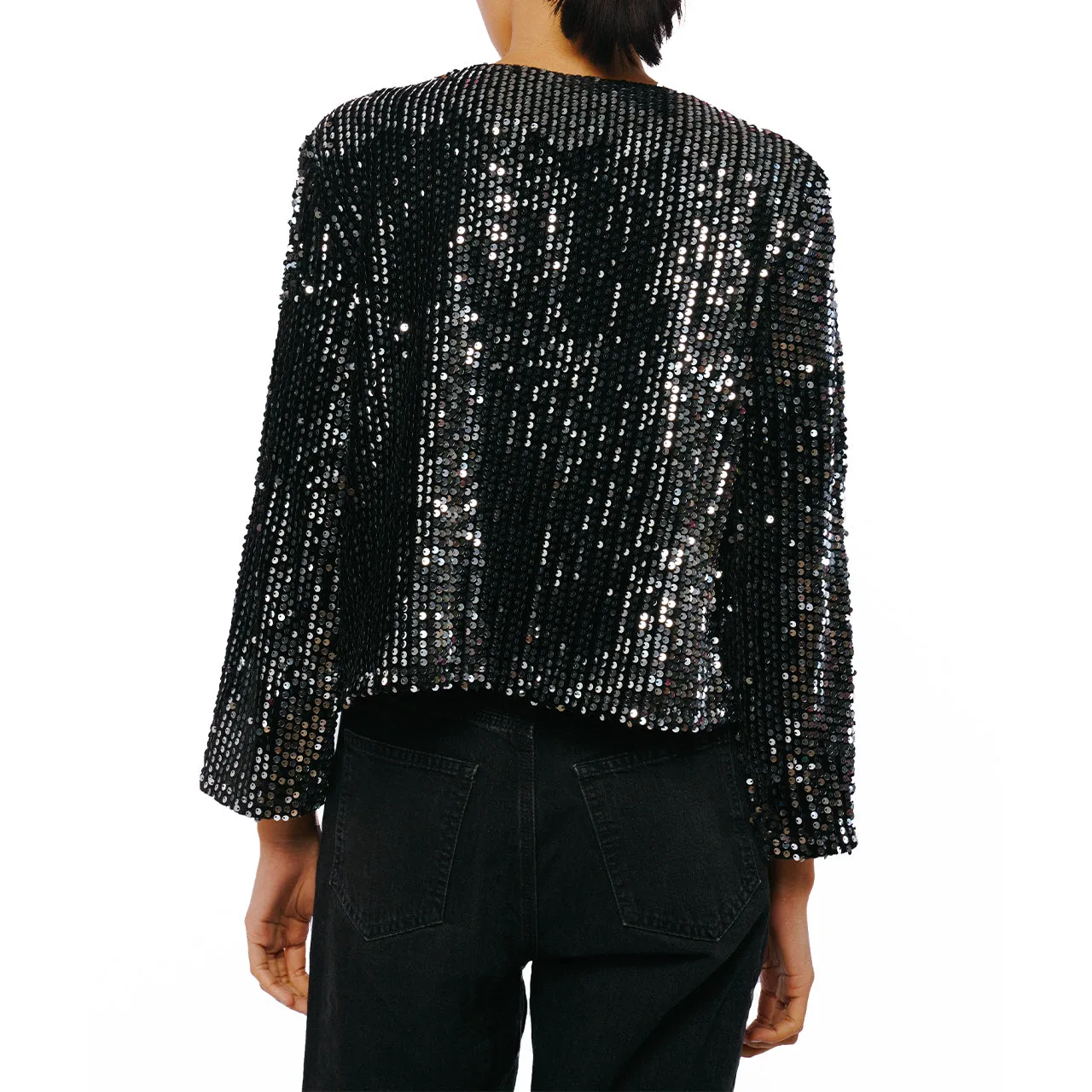 Trending Now Umera Velvet Sequin Jacket  Almost Gone!