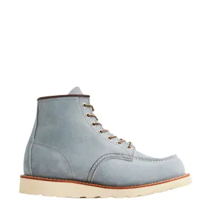 Trendy 2025 Red Wing 6-Inch Classic Moc Dusty Blue Abilene  Ends Soon!