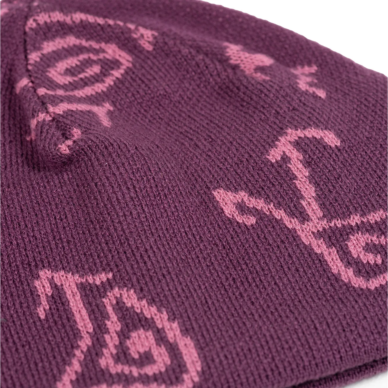 VIP Favorite Hikerdelic Petroglyph Skull Beanie Grape  Last Chance!