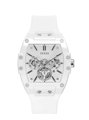 White Phoenix Silicone Watch Guess